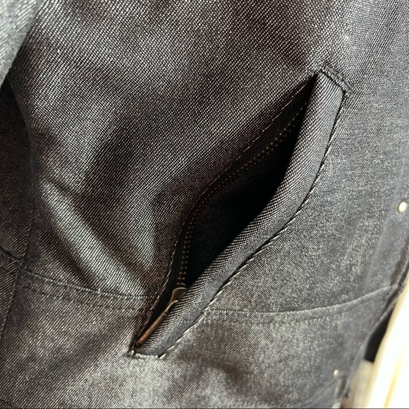 Harley Davidson Women's Denim Zip-Up Riding Jacket Reflective Patches Size Small - Picture 7 of 15